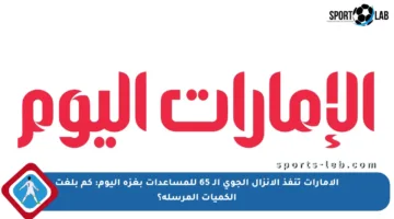 الإمارات تنفذ الإنزال الجوي الـ 65 للمساعدات بغزة اليوم: كم بلغت الكميات المرسلة؟